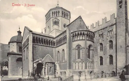 A229 Italien Trient Il Duomo Kathedrale Vintage Postkarte