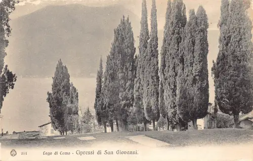 A229 Italien Lago di Como Cipressi di San Giovanni Vintage Postkarte