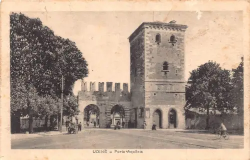 A228 Italien Porta Aquileia Udine Vintage Postkarte