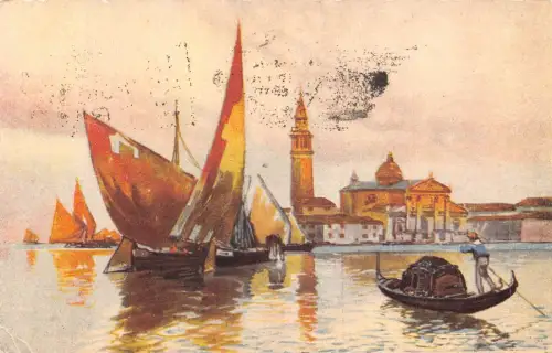 A228 Italien 1939 Venedig Insel San Giorgio Vintage Postkarte