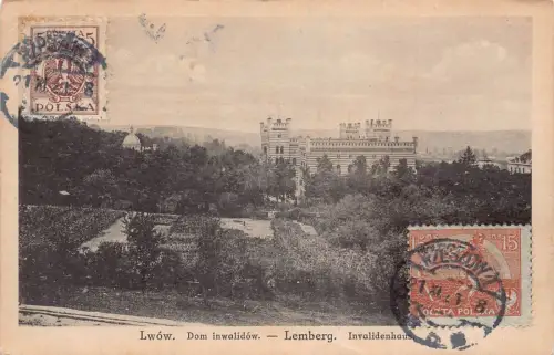 L149 Ukraine Lvov 1921 Lemberg Vintage Postkarte