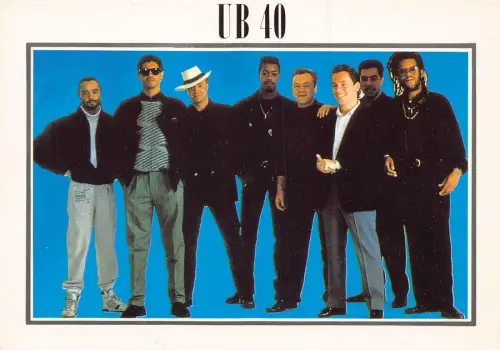 L290 Musikband Reggae und Pop UB40 Ali Campbell Duncan Maxi Priest Postkarte