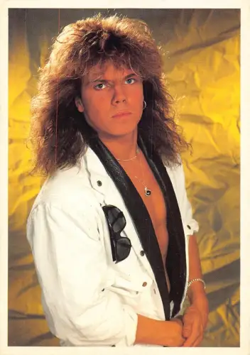 L288 Musik Sänger Rock Solist Joey Tempest of Europe Band Postkarte.