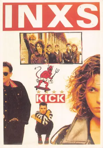 L289 Musik Band Rock Inxs Kick Michael Kelland John Hutchence Postkarte