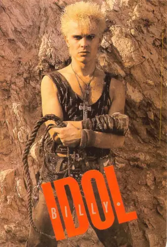 L288 Musik Sänger Punk Rock Billy Idol 1987 Postkarte