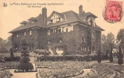 L134 Belgien 1922 Le Pachy Bellecourt par Chapelle lez-Herlaimont Postkarte