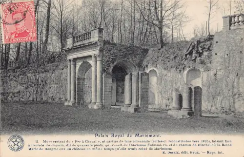 L134 Belgien 1922 Palais Royal de Mariemont Palace Vintage Postkarte