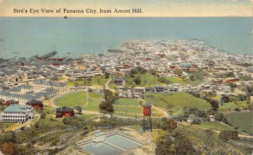 A865 Panama Vogelperspektive von Panama City vom Ancon Hill Vintage Postkarte