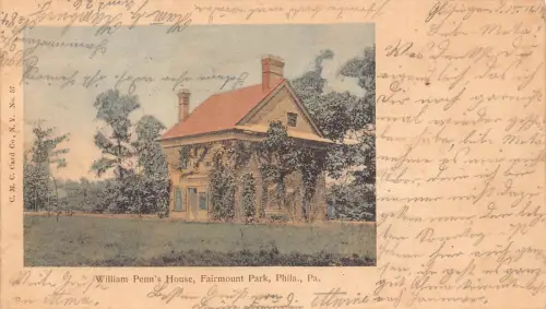 L068 US William Penn's House Fairmont Park Philadelphia PA 1902 Postkarte