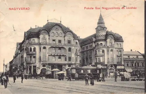 L509 Rumänien Nagyvarad Oradea 1910 Straßenbahn Vintage Postkarte