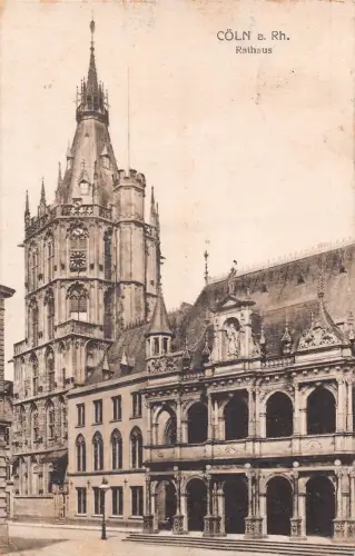 Deutschland 1918 Köln a Rh Rathaus Rathaus 1. Weltkrieg Feldpostkarte