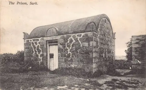 A883 England 1909 The Prison Sark Vintage Postkarte