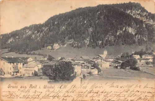 L316 Deutschland 1904 Gruss aus Reit i Winkl Vintage Postkarte