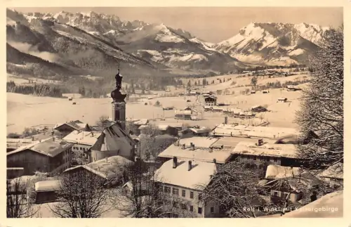 L316 Deutschland 1941 Reit i Winkl Kaisergebirge Schnee Vintage Postkarte