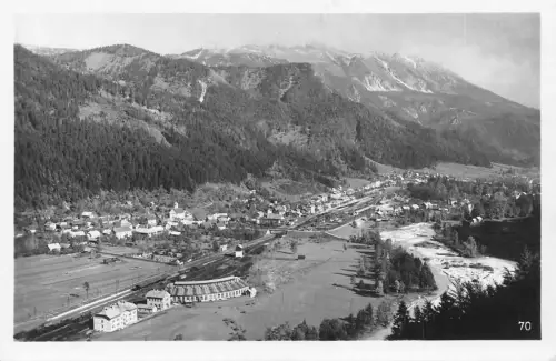 Slowenien Jesenice Stol 2236m Gesamtansicht RPPC Vintage Postkarte
