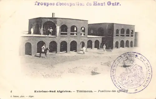 B169 Algerien Extreme Sud Algerien Timimoun Pavillons des officiers Postkarte