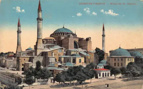 A906 Türkei Istanbul Konstantinopel Sophie Moschee Postkarte