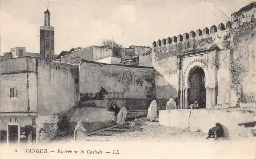 B663 Marokko Tanger Entree de la Casbah Vintage Postkarte