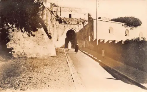 A915 Marokko Tanger Einreise Gefängnis Casbah RPPC Vintage Postkarte