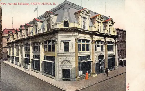 A916 US Rhode Island Providence New Journal Gebäude Vintage Postkarte