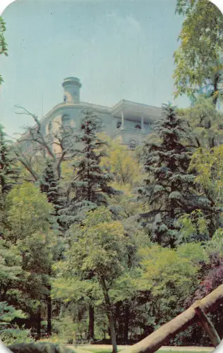 B188 Mexiko Chapultepec Schloss und Wald Mexiko-Stadt Vintage Postkarte