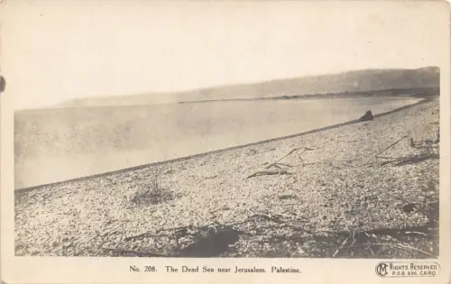 B204 Israel Palästina Totes Meer bei Jerusalem Vintage Postkarte