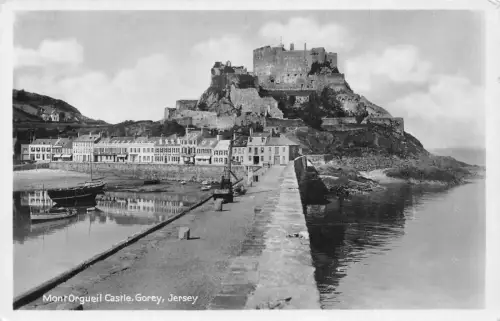 A920 England Mont Orgueil Castle Gorey Jersey Vintage Postkarte