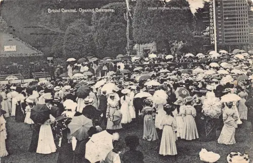 B212 England 1906 Bristol Carnival Ceremony Vintage Postkarte
