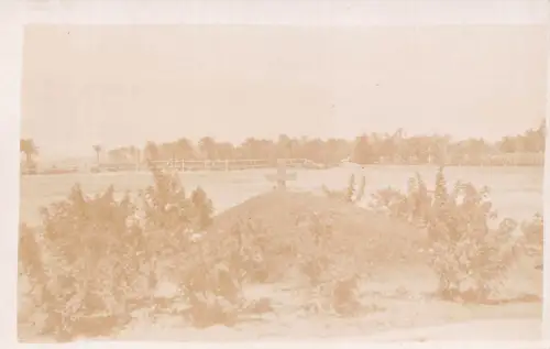 B224 Irak Basrah Earl of Suffolks temporäres Grab Makina Friedhof RPPC Postkarte