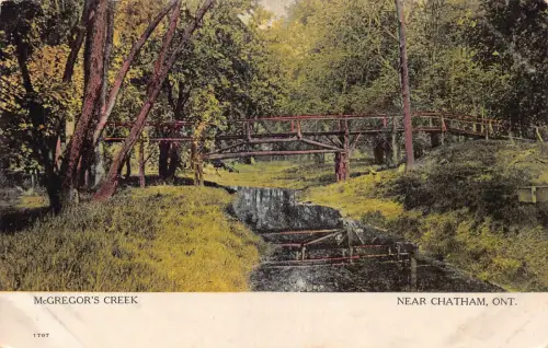 B237 Kanada in der Nähe von Chatham Ontario McGregor's Creek alte Postkarte
