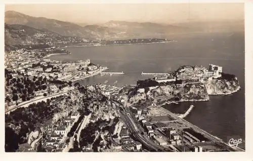 B241 Monaco Cap Martin et Frontiere Italien Italienische Grenze RPPC Postkarte