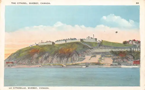 B243 Kanada Quebec Zitadelle Vintage Postkarte