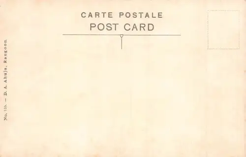 L255 Burma Myanmar Rangun Gesamtansicht Postkarte