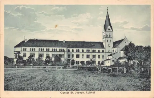 A139 Deutschland Kloster St Joseph Lohhof Kreuzgang Vintage Postkarte