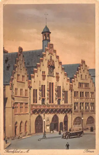 A136 Deutschland Frankfurt a M Roemer Auto Oldtimer Postkarte