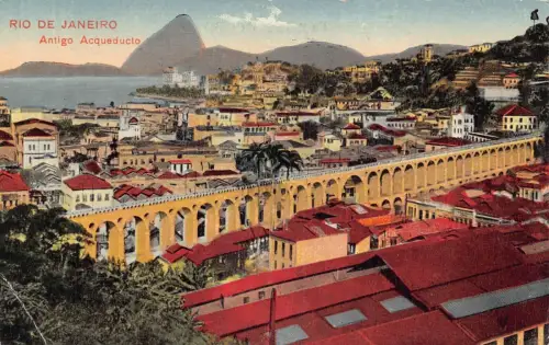 L248 Brasilien RIO DE JANEIRO Antigo Acqueducto Vintage Postkarte