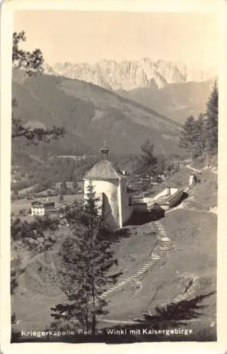 L219 Deutschland Kriegerkapelle Reit im Winkl mit Kaisergebirge Kapelle Postkarte