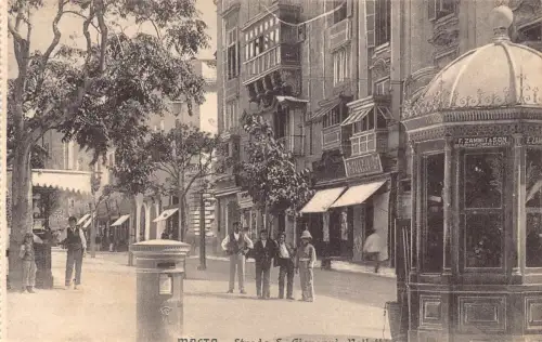 Malta Valletta Strada Giovanni F Zammit&Son Pavillon Briefkasten Laden Postkarte