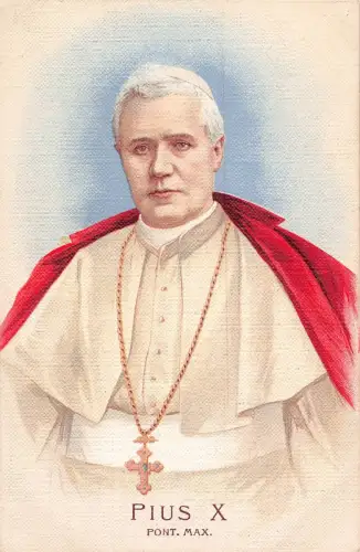Portrait Papa Pius X Papst Pio X Vatikan Vintage Postkarte