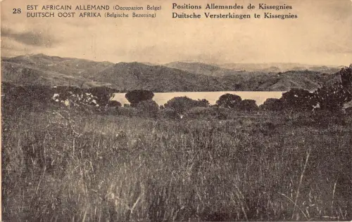 Deutsch Ostafrika Belgisch Ok Kongo Armee Kissegnies Postkarte B984