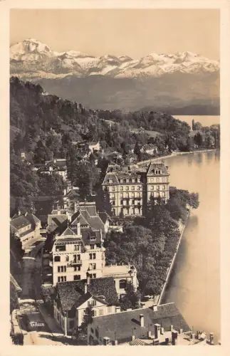 Schweiz Thun Panorama Vintage Postkarte