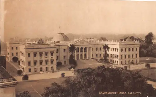 Indien Kalkutta Government House Vintage Postkarte