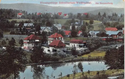 A087 Polen 1915 Szklarska Poreba Riesengebirge Sommerberg Postkarte