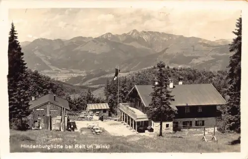 L153 Deutschland Hindenburghuette bei Reit im Winkl Vintage Postkarte