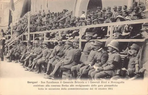 A985 Libyen Bengasi Bengasi General Briccola und Ricci Berka Kaserne Postkarte