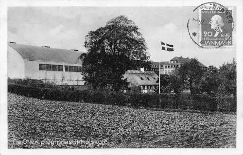 Dänemark Fra Ollerup Gymnastikhojskole Schule philatelistisches Interesse Postkarte C349