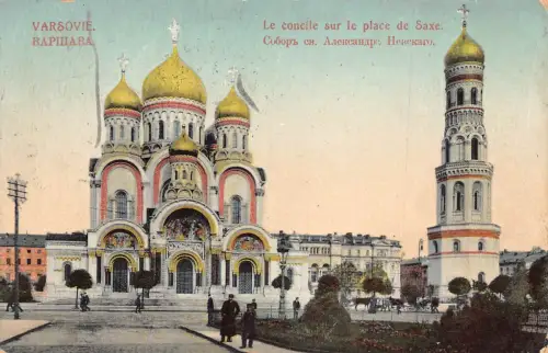 Polen 1913 Warschau Warschau Alexander Newski Kathedrale Postkarte C370