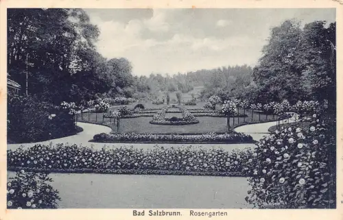 Polen 1931 Bad Salzbrunn Rosengarten Szczawno-Zdroj Rosengarten Postkarte C378