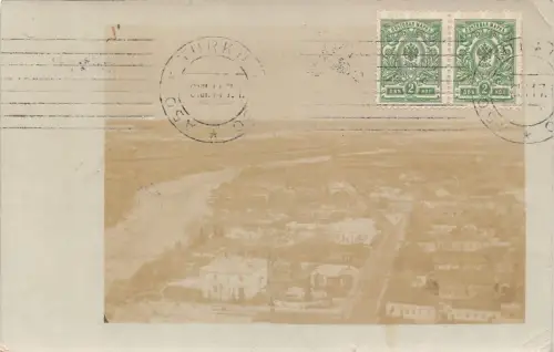 Finnland 1917 Turku Gesamtansicht RPPC WWI Feldpostkarte