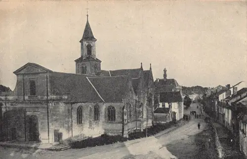 A110 Attigny Kirche Frankreich Occ Deutschland 1. Weltkrieg Champagne-Kamerad Feld Postkarte